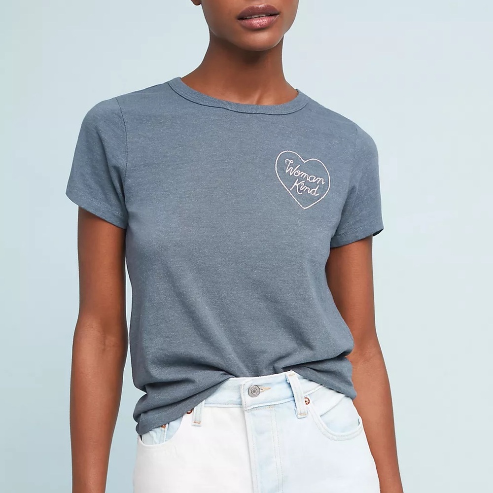 Anthropologie Junk Food Woman Kind Tee Shirt